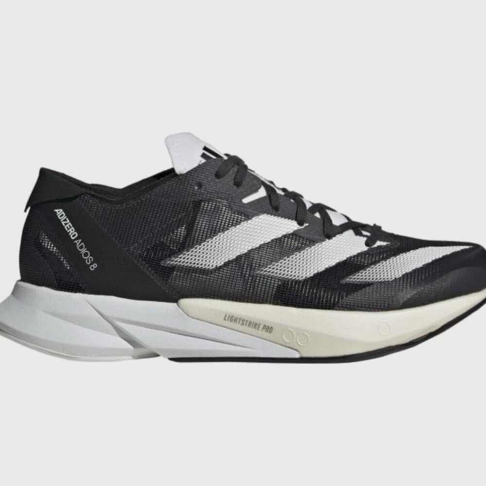 NEW ADIDAS ADIOS 8 Womens Running Shoes Size 8 US 40 EUR Carbon Black White